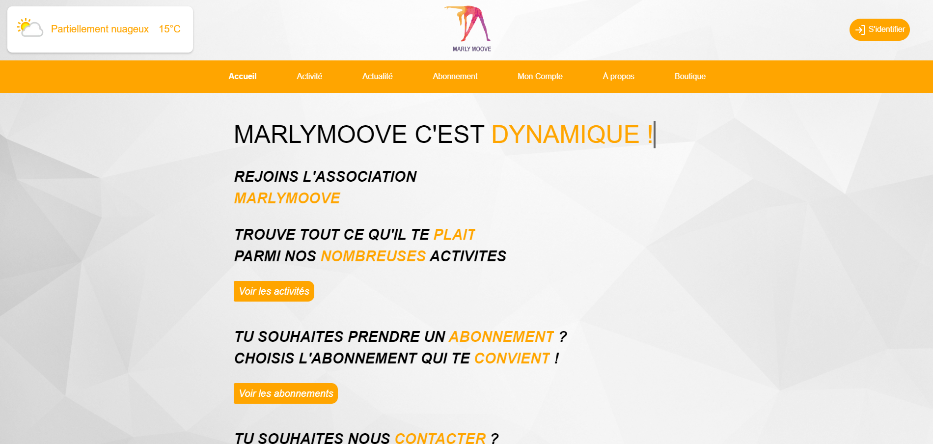 Aperçu du site Marlymoove